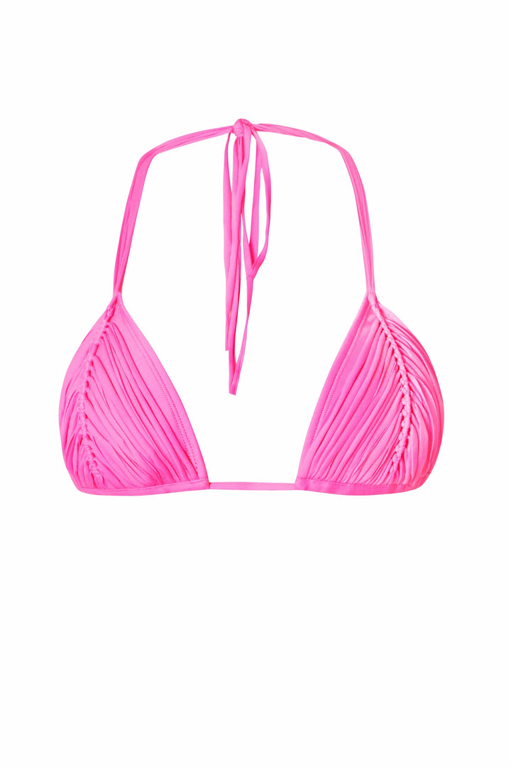VIVID PINK ISLA TRI TOP - BASIC RUCHED TEENY - BeachLife Concept