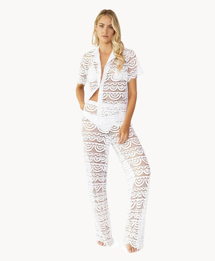 WATER LILY HIGH WAIST LACE PANTS - BeachLife Concept