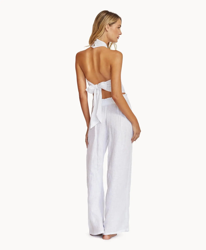 WATER LILY LINEN WRAP TOP - BeachLife Concept