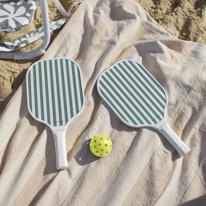 WOODEN PICKLEBALL SET THE VACAY OLIVE - BeachLife Concept