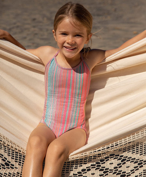 NEWPORT STRIPE AYAH CUT OUT ONE PIECE