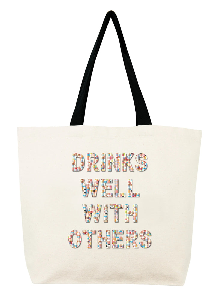 CANVA TOTE BAG CONFETTI BEADS BeachLife Concept