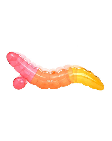 CLEAR RAINBOW CHAISE LOUNGER POOL FLOAT
