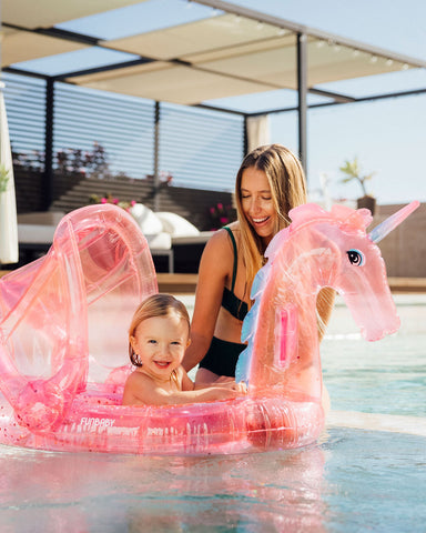 FUNBABY CLEAR PINK GLITTER UNICORN